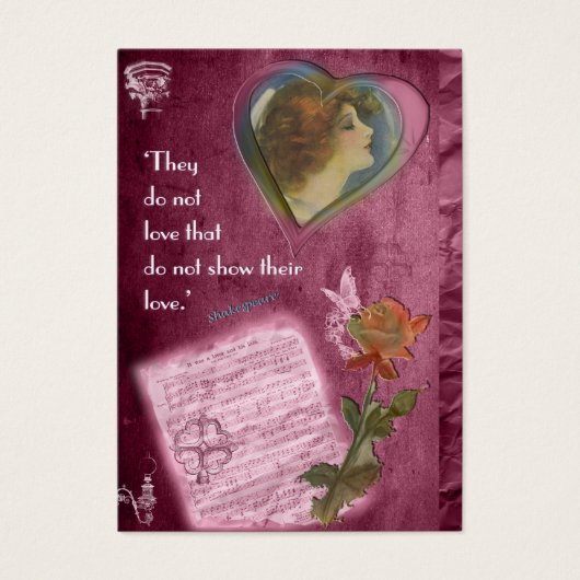 Sie haben keine Liebe... Geschenkanhänger (Vorderseite)