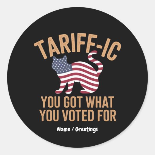 Sie haben klar und deutlich Got, wofür Sie gestimm Runder Aufkleber (Vorderseite)