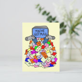 Sie haben Mail Got Postkarte (Stehend Vorderseite)