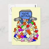 Sie haben Mail Got Postkarte (Vorne/Hinten)
