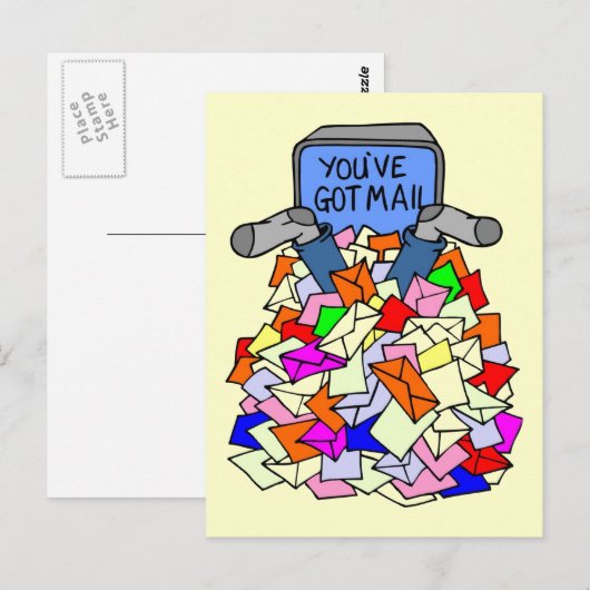 Sie haben Mail Got Postkarte (Vorne/Hinten)