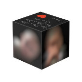 Sie haben mein Herz mit größerer Freude gefüllt Würfel (Rückseite Schrägansicht)