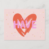 Sie haben meine Liebe Valentinstag Postkarte (Vorderseite)