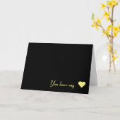 Sie haben meine Visitenkarte Karte (Gelbe Blume)