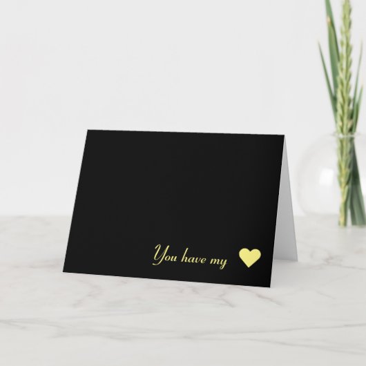 Sie haben meine Visitenkarte Karte (Vorderseite)