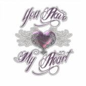 Sie haben meinen Heart Pink Vinyl-Aufkleber, kunde Aufkleber (Vorderseite)