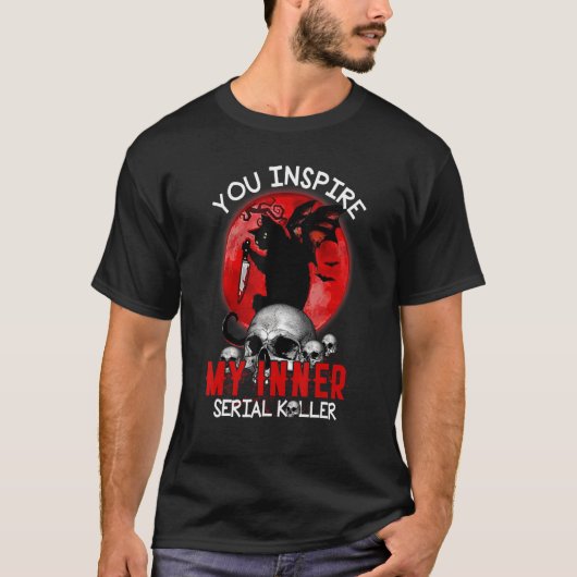 Sie haben meinen internen Serial Kller Black Cat H T-Shirt (Vorderseite)