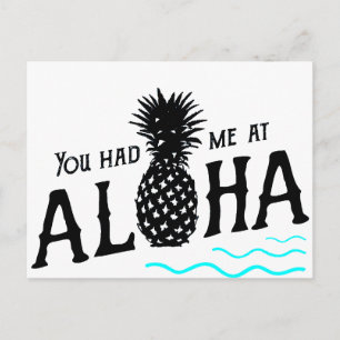SIE HABEN MICH IN ALOHA GEHALTEN POSTKARTE