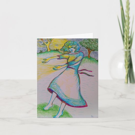 Sie haben mich Inspiriert (Frau) Karte (Vorderseite)