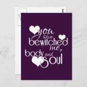 Sie haben mich, Körper und Soul bezaubert Postkarte (Vorne/Hinten)