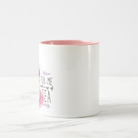 Sie haben mich und eine Tasse Teekonzept (Mittel)