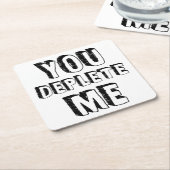 Sie haben mich verdrängt rechteckiger pappuntersetzer (angewinkelt)