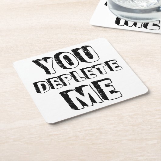 Sie haben mich verdrängt rechteckiger pappuntersetzer (angewinkelt)