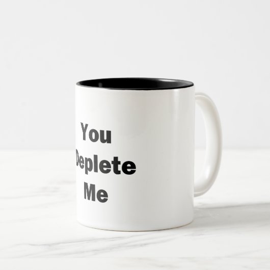 Sie haben mich verdrängt zweifarbige tasse (VorderseiteRechts)