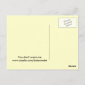 Sie haben mir keine Angst Postkarte (Rückseite)