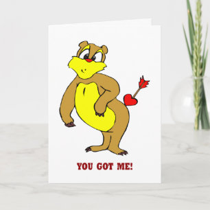 Sie haben mir Valentinkarte Got Feiertagskarte