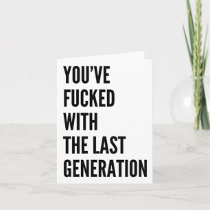 Sie haben mit dem Aufkleber der letzten Generation Karte