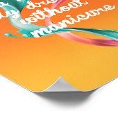 Sie haben nie ganz ohne Maniküre gekleidet, Nageln Poster (Ecke)