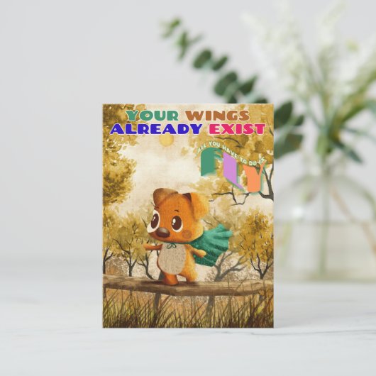 Sie haben nur einen kleinen Inspirier Postkarte (Stehend Vorderseite)