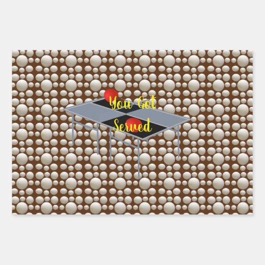 Sie haben Ping Pong Got, Geschenkgutscheine, Geschenkpapier Set (Vorderseite 3)