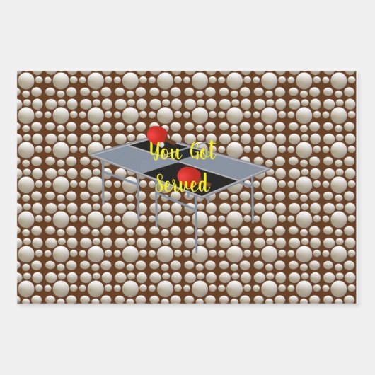 Sie haben Ping Pong Got, Geschenkgutscheine, Geschenkpapier Set (Vorderseite 2)