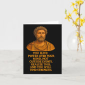 Sie haben Power über Ihren Geist Marcus Aurelius M Karte (Gelbe Blume)