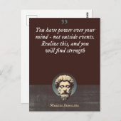 Sie haben Power über Ihren Geist - nicht außerhalb Postkarte (Vorne/Hinten)