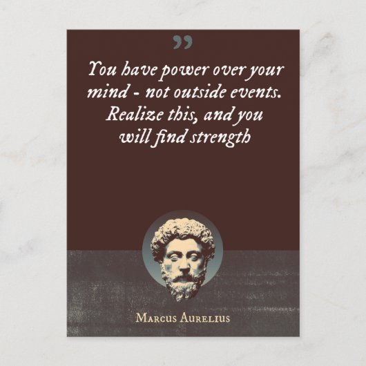 Sie haben Power über Ihren Geist - nicht außerhalb Postkarte (Vorderseite)