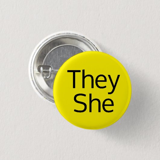 Sie haben Pronouns Button (Vorne & Hinten)