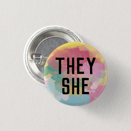 Sie haben Pronouns Button (Vorne & Hinten)