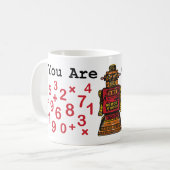 "Sie haben recht" Robotertasse Kaffeetasse (Vorderseite Links)