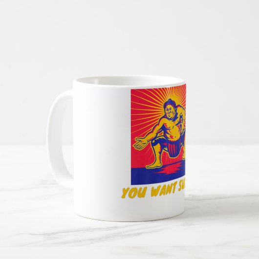 Sie haben Sumo Premium Gewollt Kaffeetasse (Vorderseite Links)