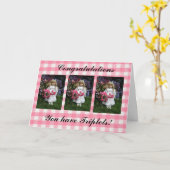 Sie haben Triplets Karte (Gelbe Blume)