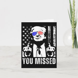 Sie haben Trump 2024 US American Flag Funny (Fron. Karte