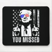 Sie haben Trump 2024 US American Flag Funny (Fron. Mousepad (Vorne)