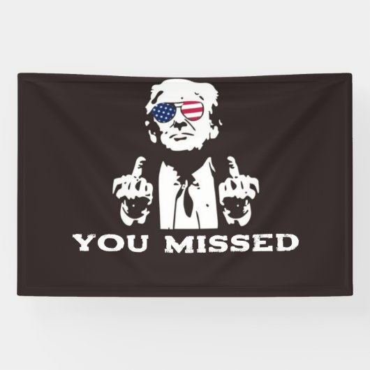 SIE HABEN TRUMP BANNER 2024 VERMISST (Horizontal)