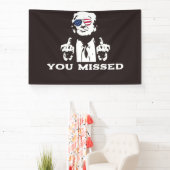 SIE HABEN TRUMP BANNER 2024 VERMISST (InSitu)