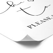 Sie haben uns die Welt Gemein, bitte unterschreibe Poster (Ecke)