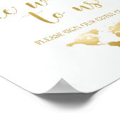 Sie haben uns die Welt Gemein | Globe Guest Book S Poster (Ecke)