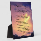 SIE HABEN UNS POEM VERLASSEN FOTOPLATTE (Seite)