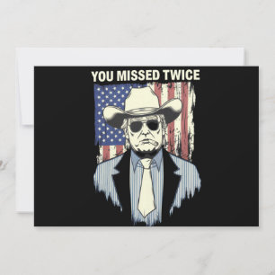 Sie haben zweimal Western Trump Cowboy Trump 2024  Einladung