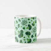 Sie hackt Brokkoli Gen X Humor Noveltät Kaffeetasse (VorderseiteRechts)