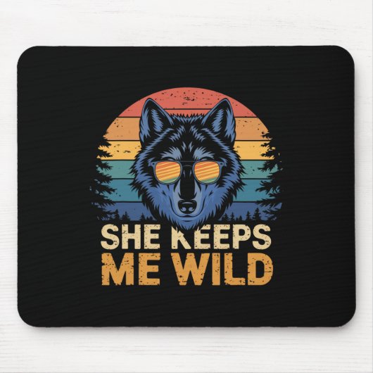 Sie hält mich wild, er hält mich sicher Trend Cool Mousepad (Vorne)