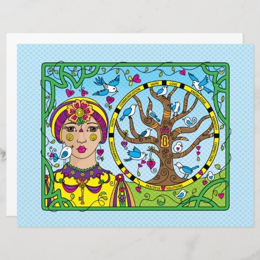 Sie halten das Key_Flat-Papierblatt 11"x8.5" (Vorne/Hinten)