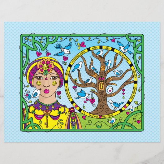 Sie halten das Key_Flat-Papierblatt 11"x8.5" (Vorderseite)