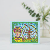 Sie halten den Schlüssel_ Postkarte (Stehend Vorderseite)