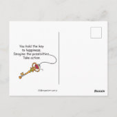 Sie halten den Schlüssel_ Postkarte (Rückseite)