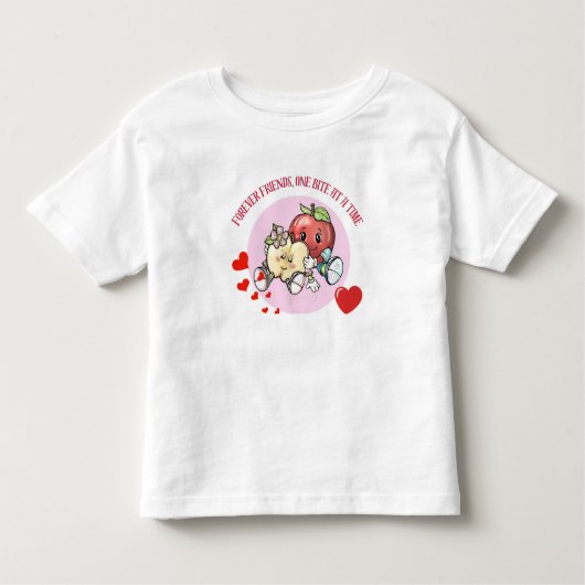 Sie hängen bleiben (Adorable Apple Buddies) Kleinkind T-shirt (Vorderseite)