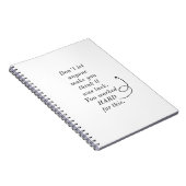 SIE HARTEN FÜR DIESES / DESIGN / NOTEBOOK NOTIZBLOCK (Rechte Seite)