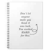 SIE HARTEN FÜR DIESES / DESIGN / NOTEBOOK NOTIZBLOCK (Vorderseite)